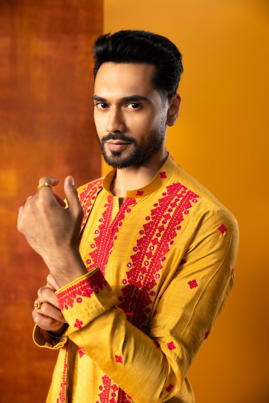 Mock Drape Kurta Set